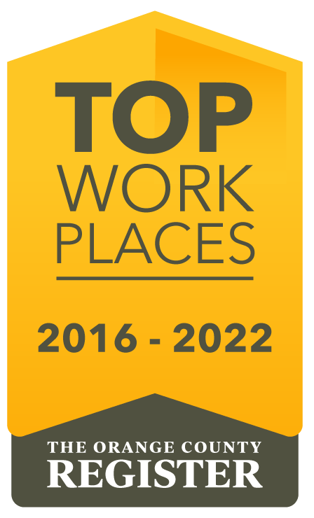 Orange County Register - Top Workplaces 2022,2021,2020, 2019, 2018, 2017, 2016