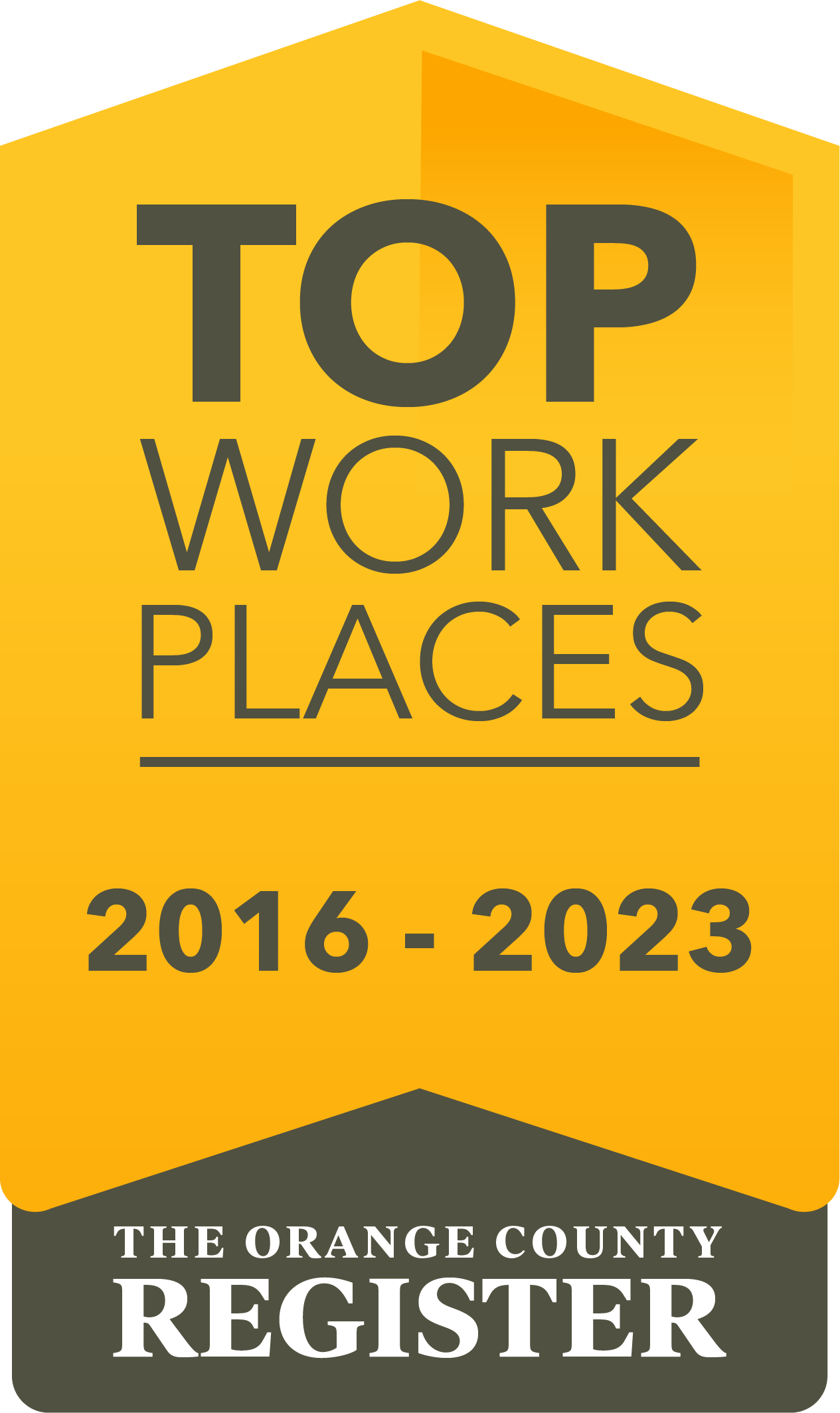 Orange County Register - Top Workplaces 2023,2022,2021,2020, 2019, 2018, 2017, 2016